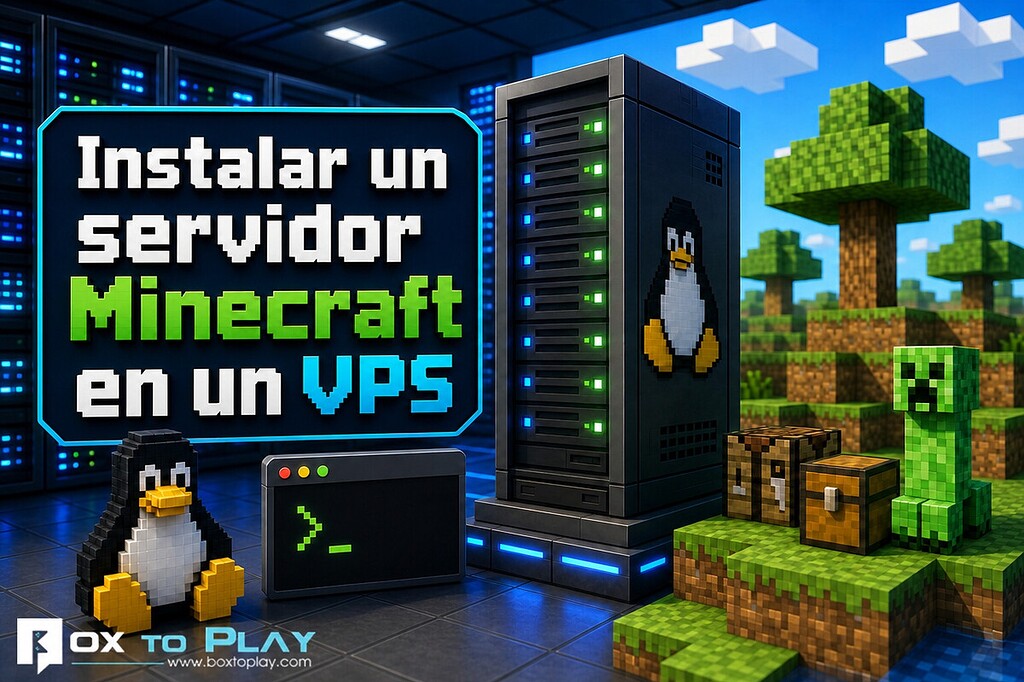 Cómo instalar un servidor Minecraft en un VPS Linux: Vanilla, Paper y NeoForge