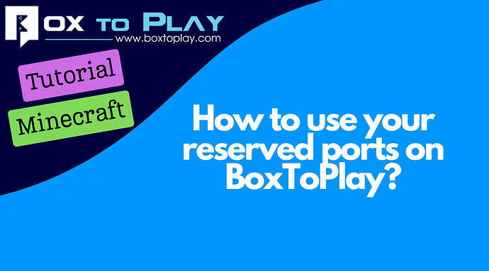 How to use your reserved ports on BoxToPlay?