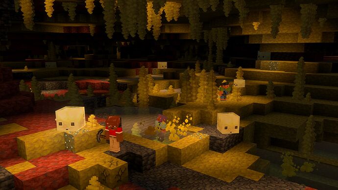 Cuevas de azufre en Minecraft 26.2