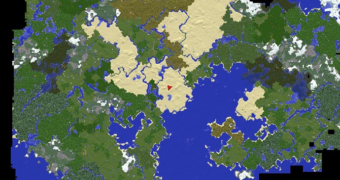 Carte plein écran de Xaero’s World Map