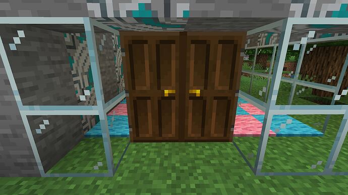 Une porte et des fenêtres rendent la maison plus pratique et plus sûre