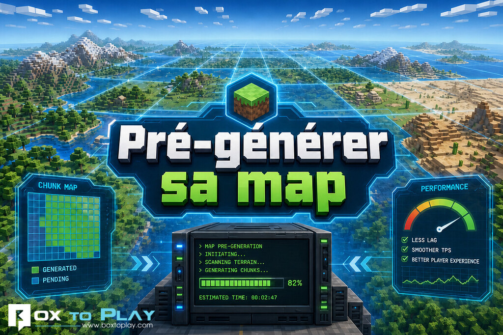 Chunky Minecraft : pré-générer sa map et réduire le lag