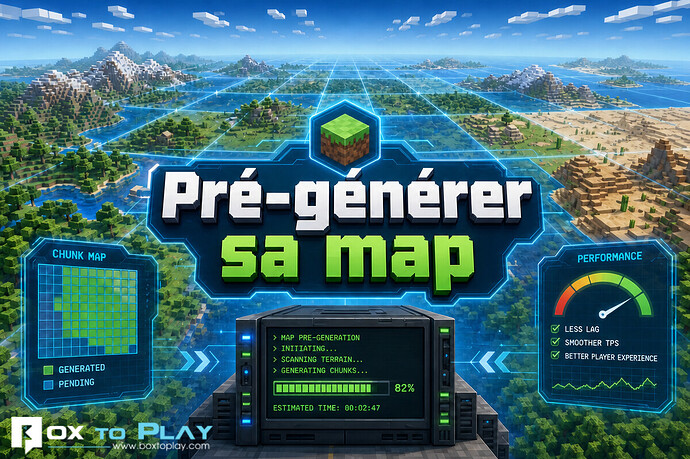 Chunky Minecraft : pré-générer sa map et réduire le lag