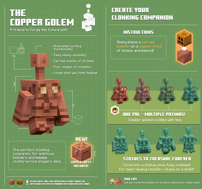 Minecraft 1.21.9 : The Copper Age, tout ce qu'il faut savoir