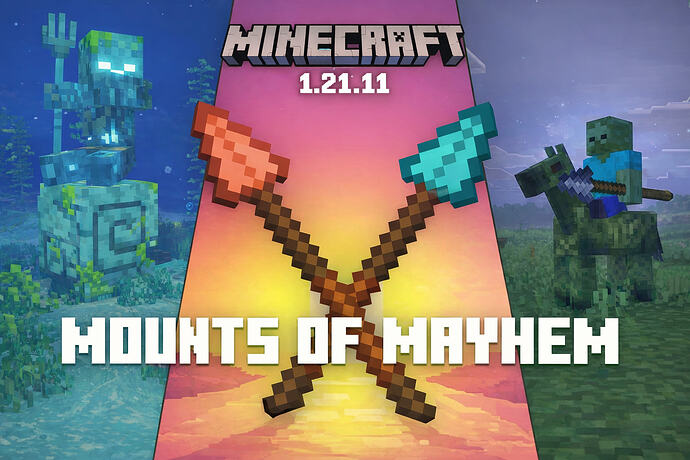 Minecraft 1.21.11 : montures inédites et nouvelles mécaniques de combat