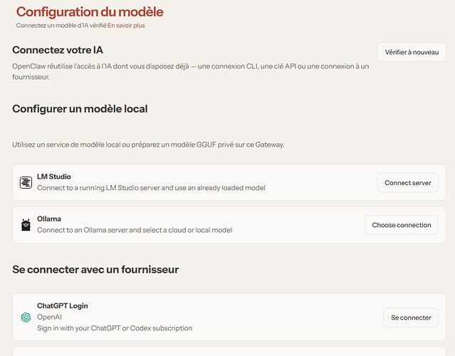 Sélection et configuration des fournisseurs de modèles d'IA dans OpenClaw