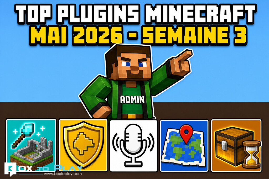 Top plugins Minecraft de mai 2026 : notre sélection de la semaine 3