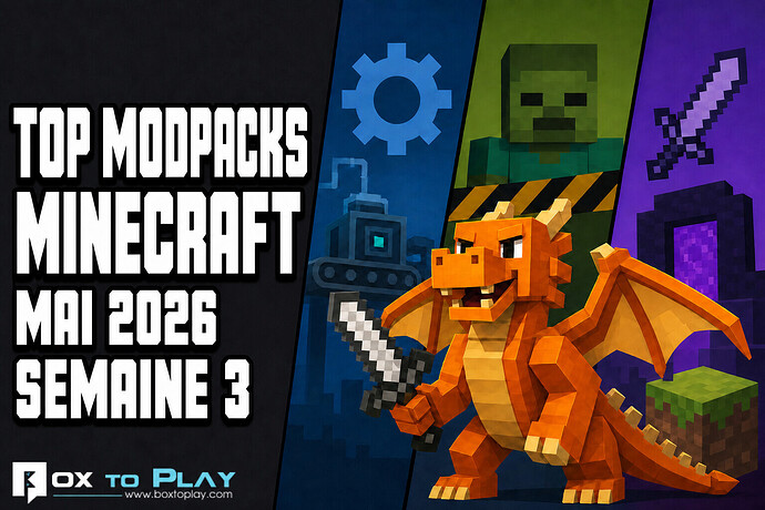 Top modpacks Minecraft de mai 2026 : notre sélection de la semaine 3