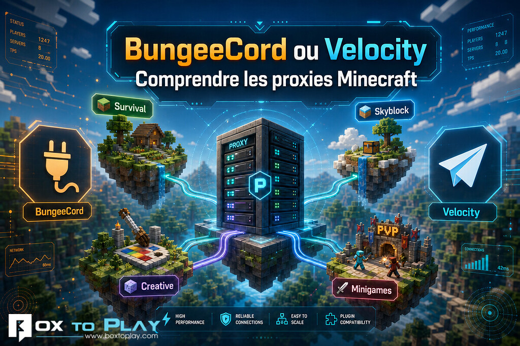 BungeeCord vs Velocity : quel proxy Minecraft choisir?