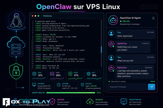 Installer OpenClaw sur un VPS Linux : guide pratique et premiers pas