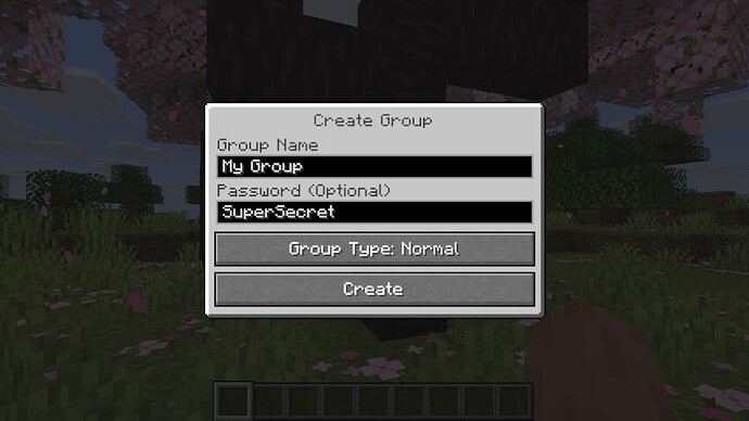 Simple Voice Chat - interface et groupes