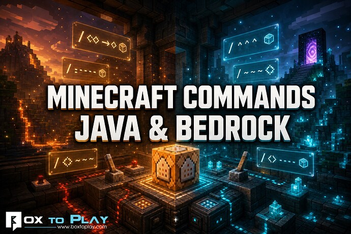 Minecraft Commands: Complete Java and Bedrock Guide