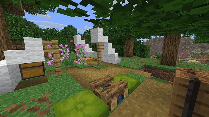 An abandoned campsite with a tent and campfire