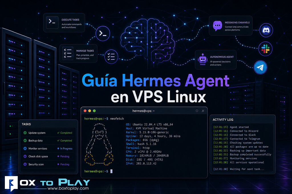 Cómo instalar el agente IA Hermes en un VPS Linux