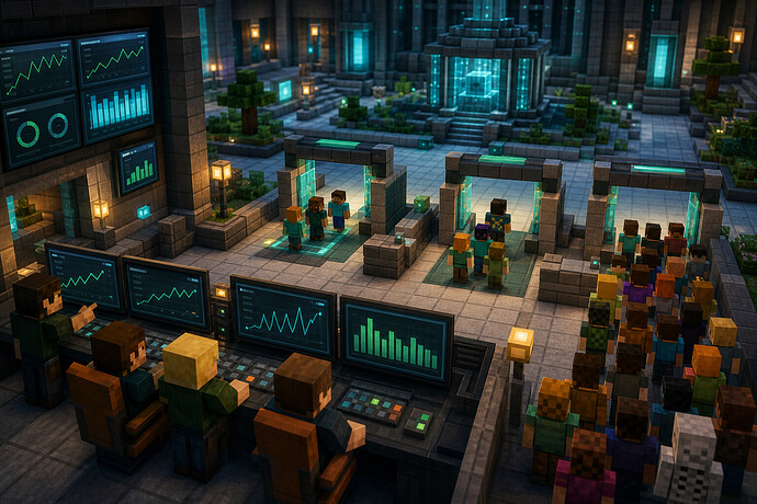 Prueba progresiva de carga de un servidor Minecraft antes de abrir
