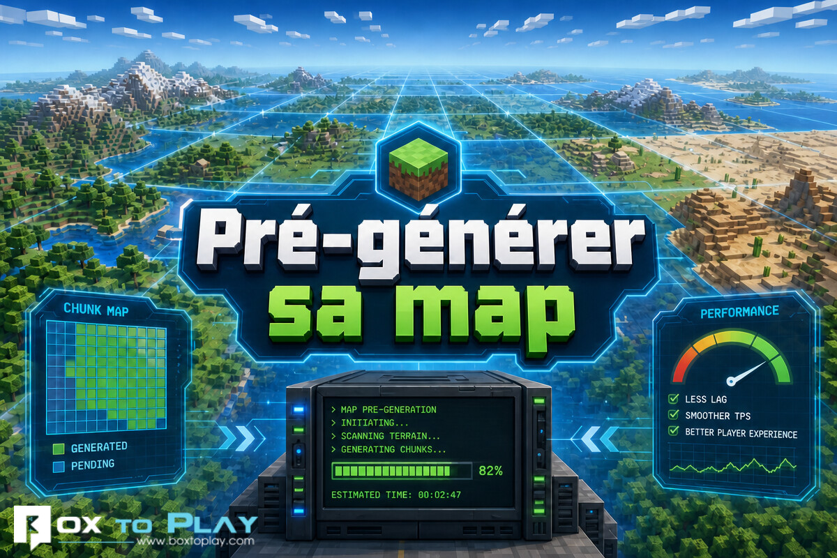 Chunky Minecraft : pré-générer sa map et réduire le lag