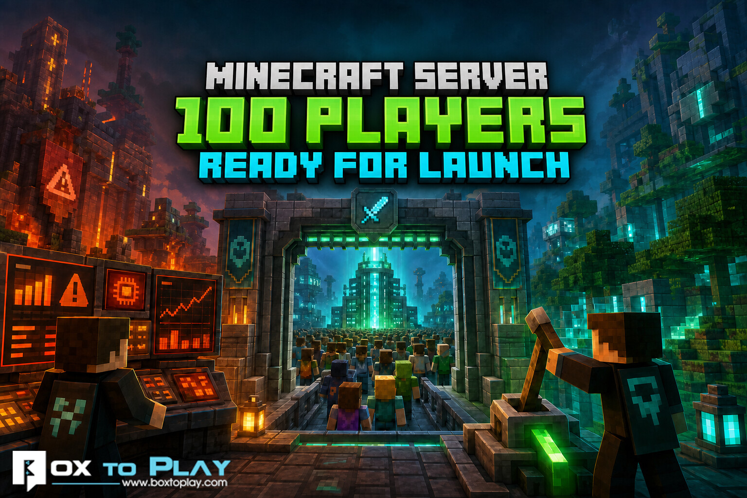 Minecraft 100-player server: prevent a launch-day crash