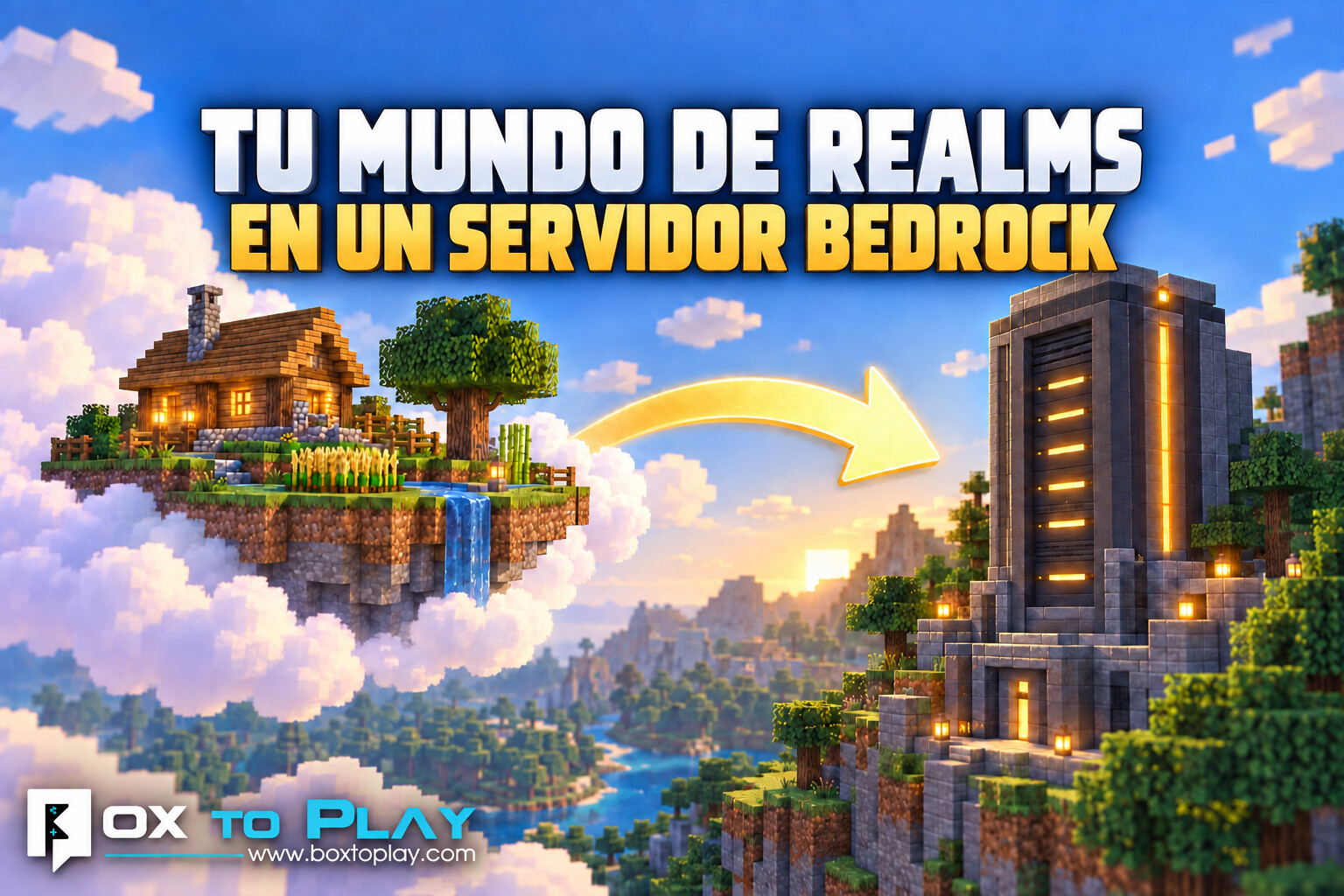 Pasar tu mundo de Realms a un servidor Minecraft Bedrock