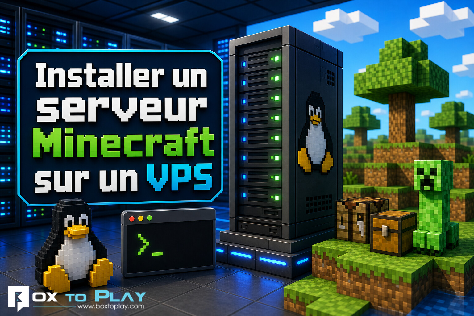 Comment installer un serveur Minecraft sur un VPS Linux : Vanilla, Paper et NeoForge