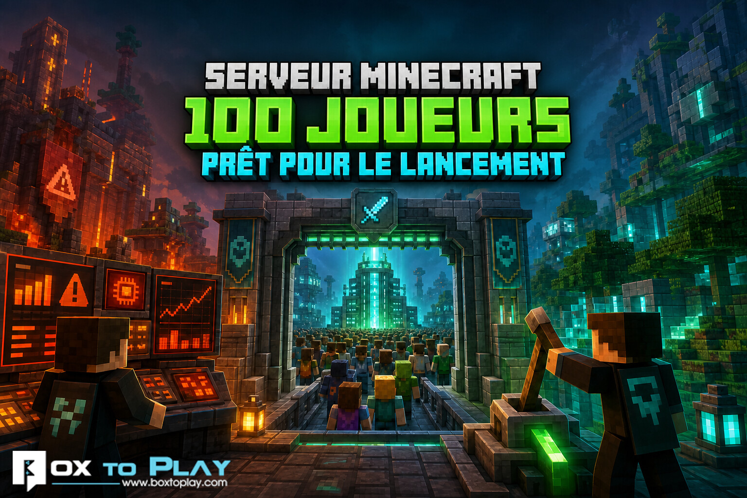 Serveur Minecraft 100 joueurs : éviter le crash au lancement