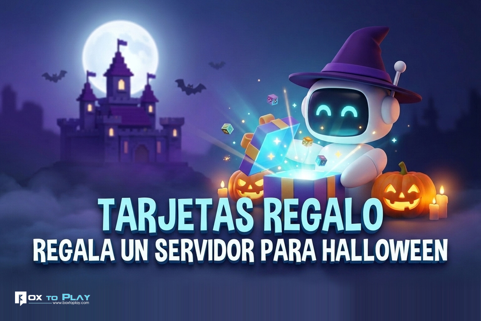 Tarjetas regalo BoxToPlay: regala un servidor para Halloween