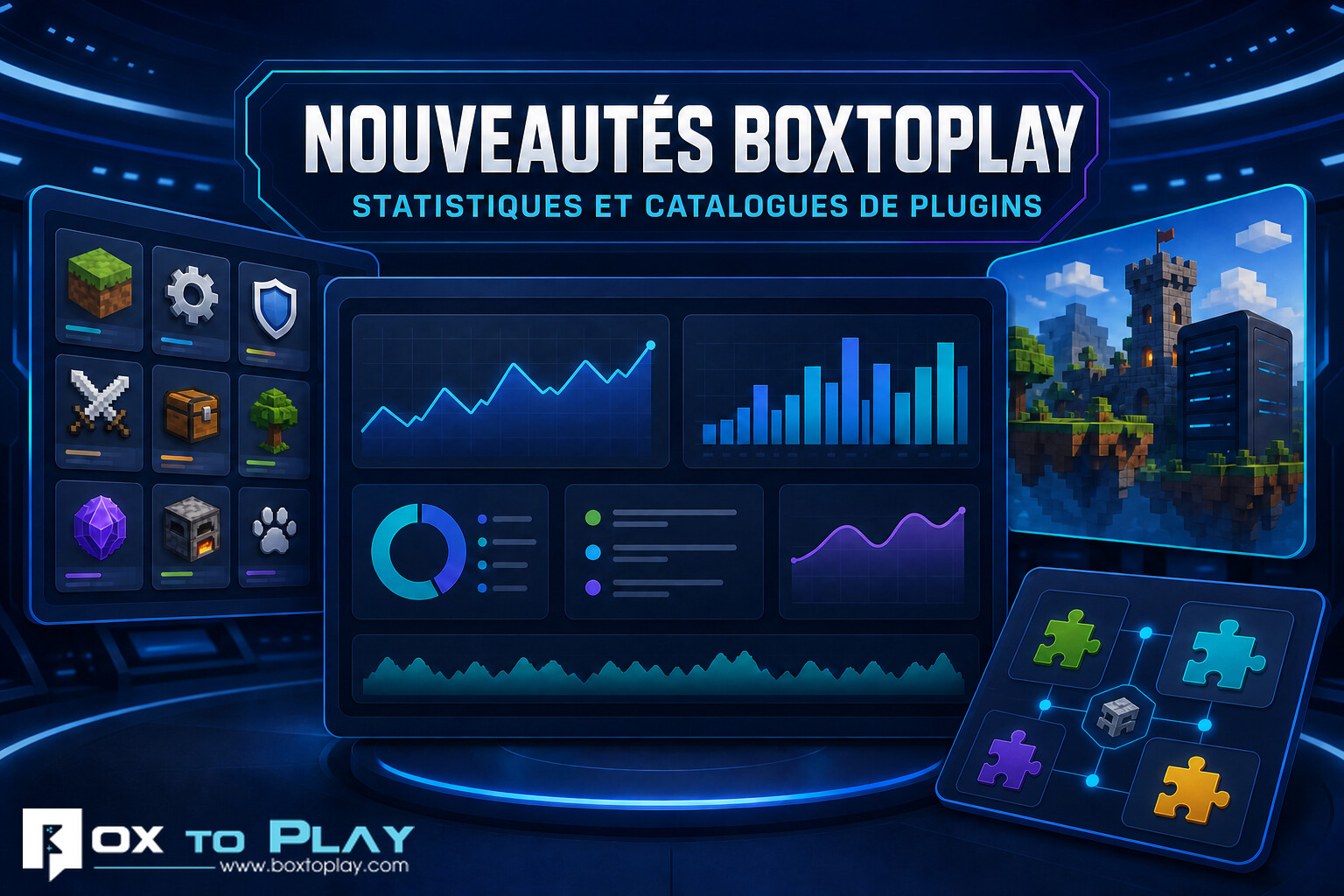Nouveautés BoxToPlay : statistiques et catalogues de plugins