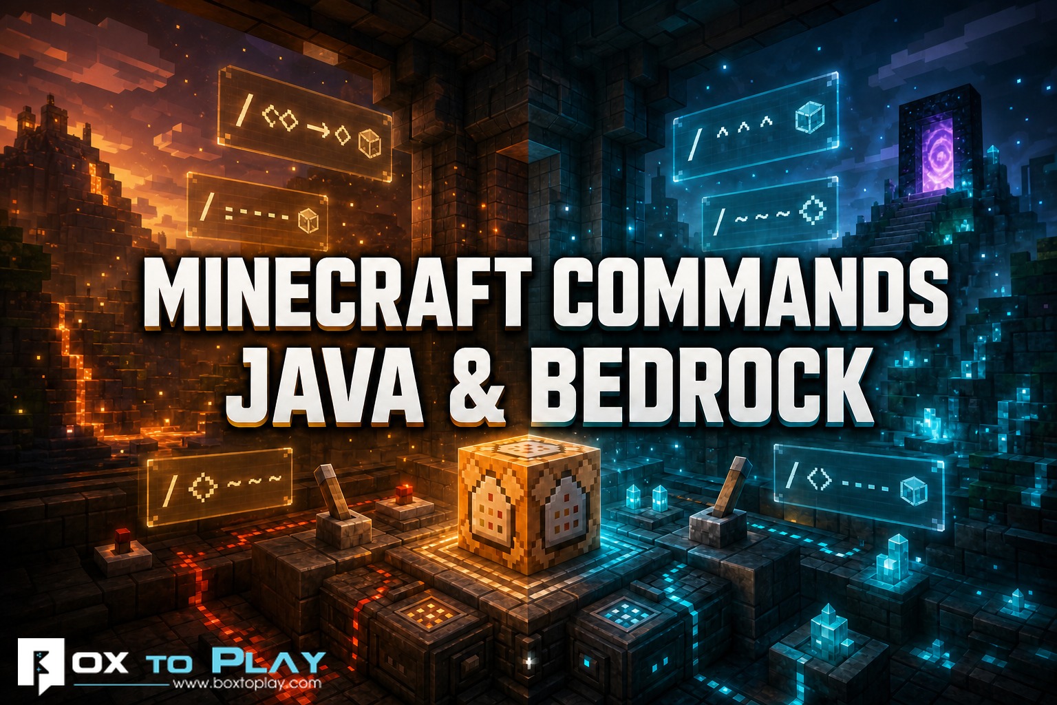 Minecraft Commands: Complete Java and Bedrock Guide