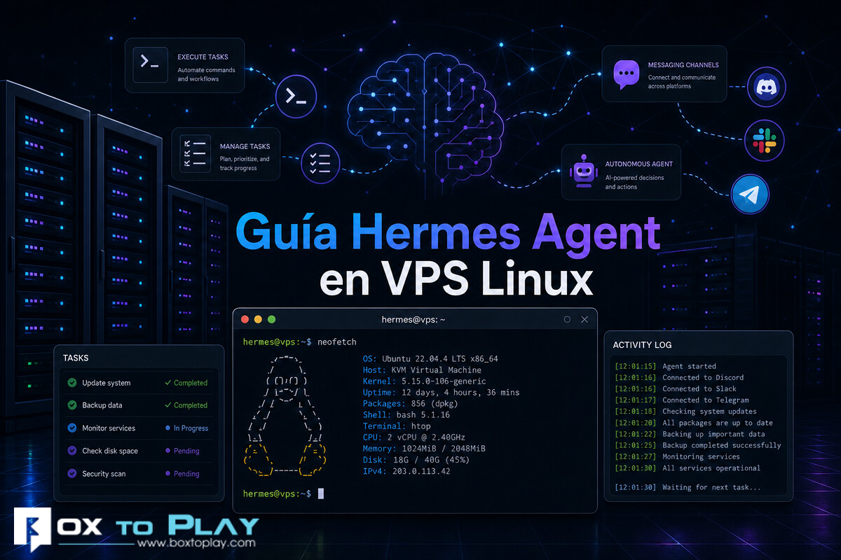Cómo instalar el agente IA Hermes en un VPS Linux