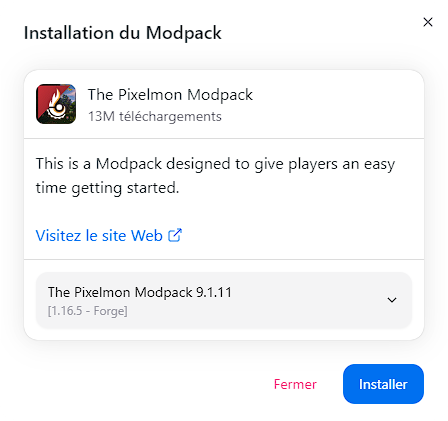 minecraft_modpack_insall_fr