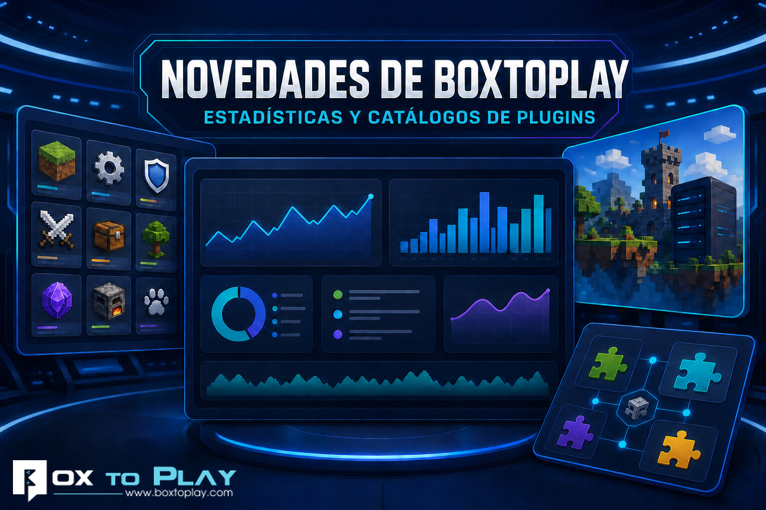 Novedades de BoxToPlay: estadísticas y catálogos de plugins